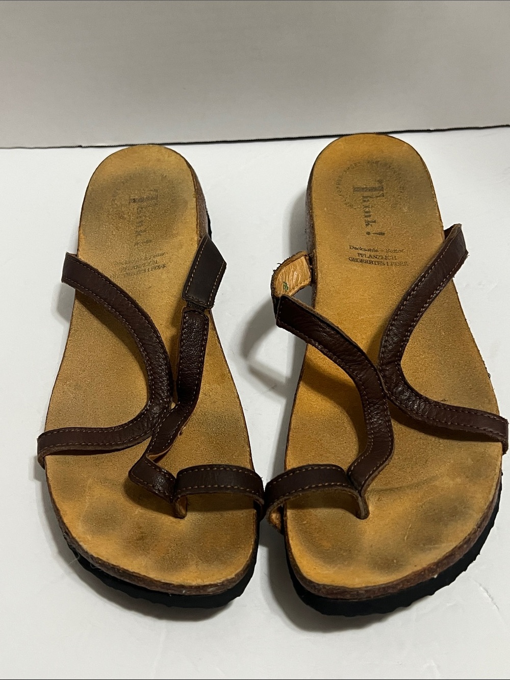 Think! Decksohle + Futter Julia Leather Sandals Brown Size 41